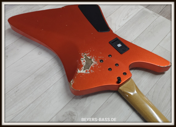 Sandberg Forty Eight VM4 Ebony, Hardcore Aged Reserve Orange Metallic/Black Stripes